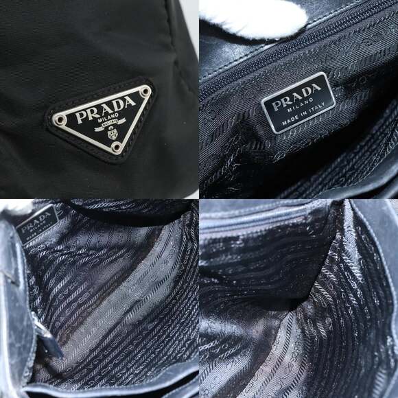 PRADA Hand Bag Nylon Black - Picture 11 of 12